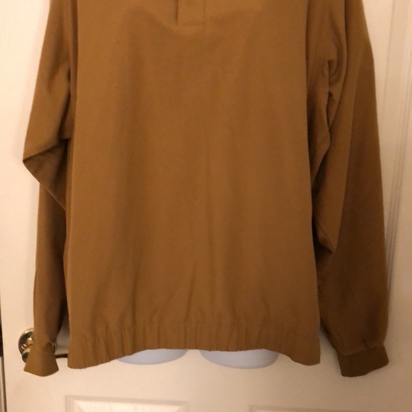 Olive Tan Pullover Crewneck Jacket - Picture 9 of 16
